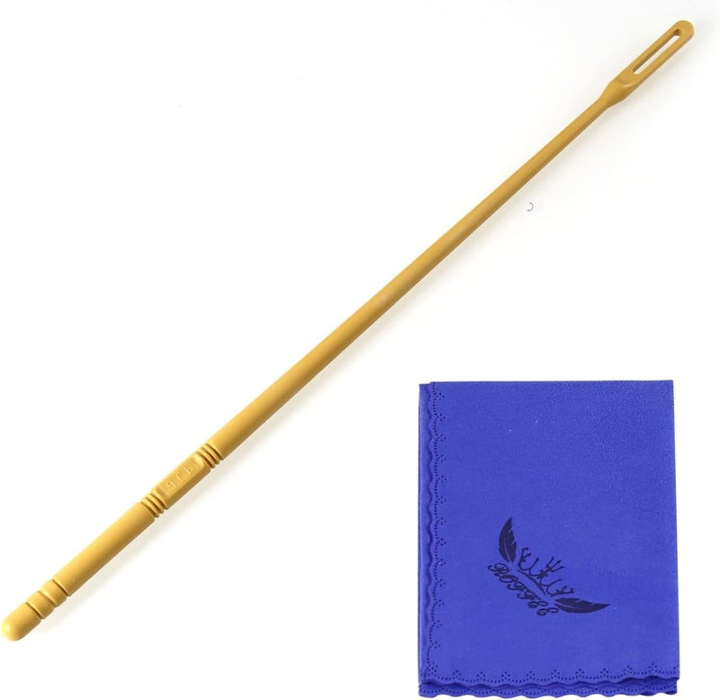 ROFFEE Store Flute Cleaning Rod Flute Cavity Cleaning Rod Flute Cleaning Kit Flute Cleaning Cloth for Flute Cleaning Polishing - Image 1